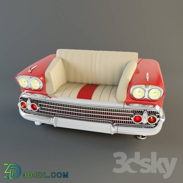 Sofa - Sofa Chevrolet BelAir 1958