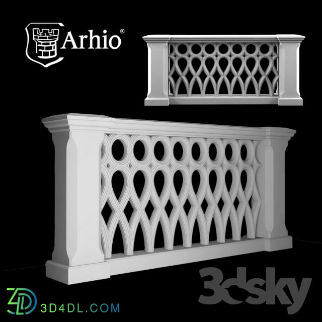 Decorative plaster - Balustrade Arhio_ _Option 6_