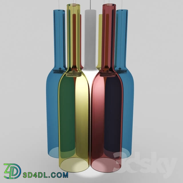 Ceiling light - Chandelier Jar RGB