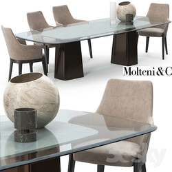Table _ Chair - Molteni mayfair set 