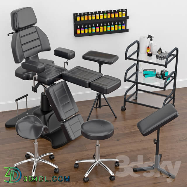 Beauty salon - Tattoo furniture set