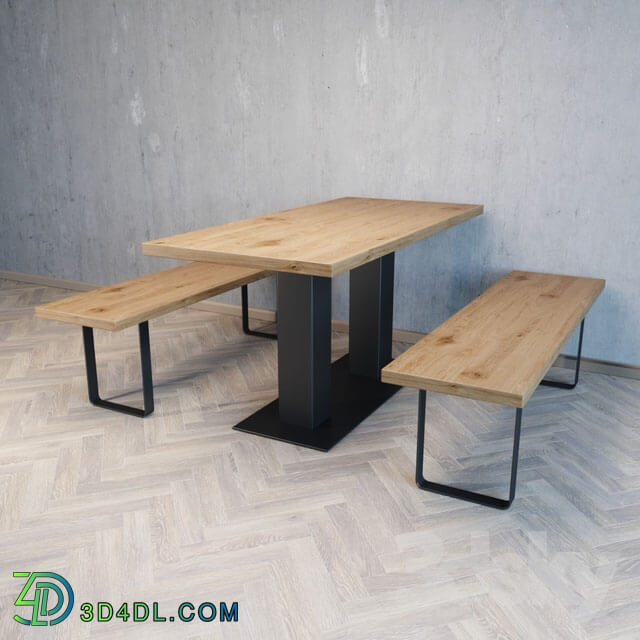 Table - Barrow table with bench