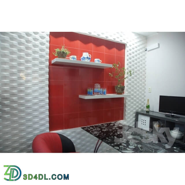 Other decorative objects - 3d panel bricks