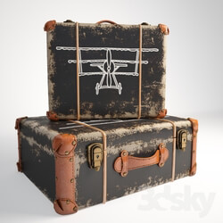 Other decorative objects - Chest Deco Suitcase Aviation Kare 