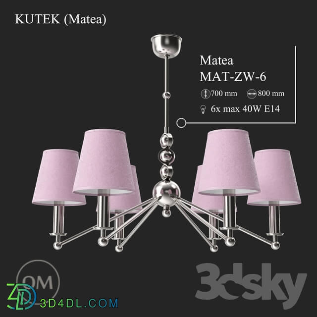 Ceiling light - KUTEK matea mat-zw-6