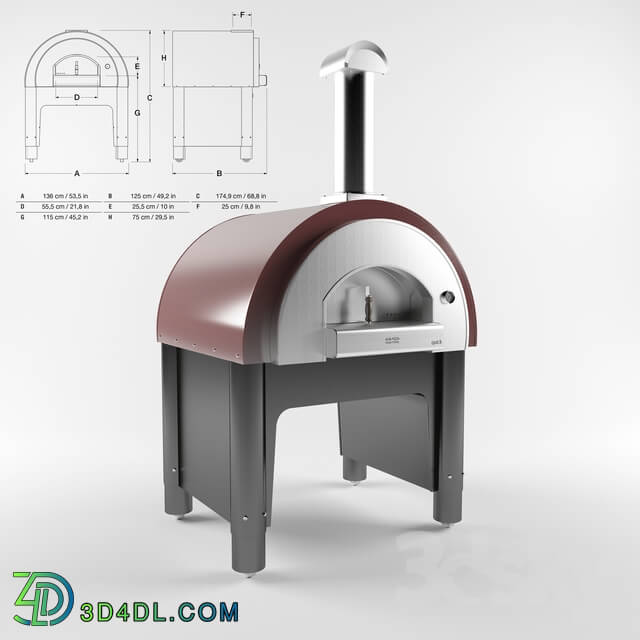 Restaurant - The furnace for pizza on firewood Alfa Pizza Quick Pro