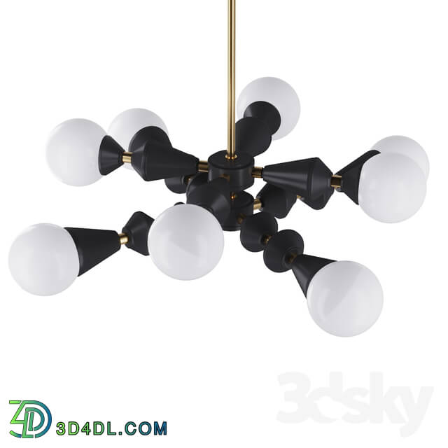 Ceiling light - Dome chandelier V6 horizontal black art. 5990 by Pikartlights