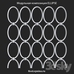Decorative plaster - OM Modular Composition ELLIPSE from RosLepnina 