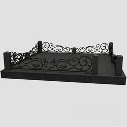 Other architectural elements - Wrought iron fence for the monument 
