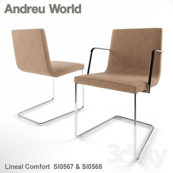Chair - Andreu World Lineal Comfort SI0567 _amp_ SI0568 