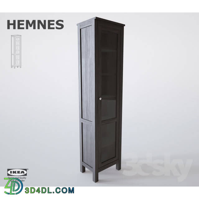 Wardrobe _ Display cabinets - IKEA _ HEMNES Glass door cabinet