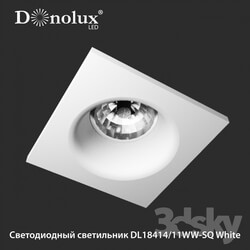 Spot light - Type LED lamp DL18414 _ 11WW-SQ White 