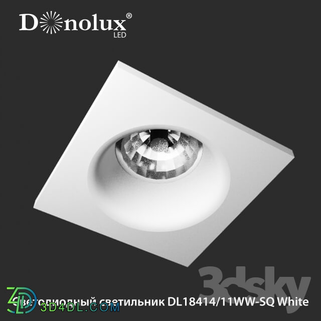 Spot light - Type LED lamp DL18414 _ 11WW-SQ White