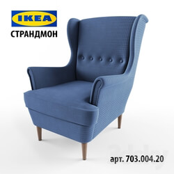 Arm chair - strandmon IKEA _chair with headrest_ 