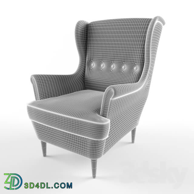 Arm chair - strandmon IKEA _chair with headrest_