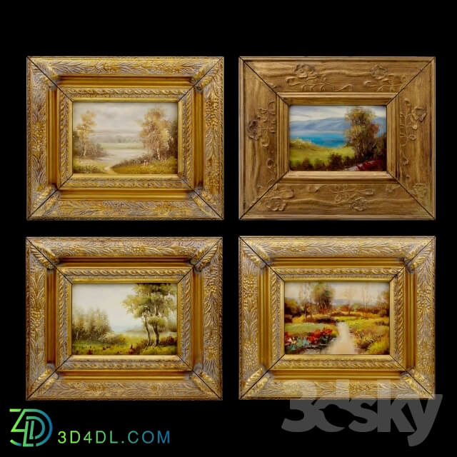 Frame - paintings in wooden frames
