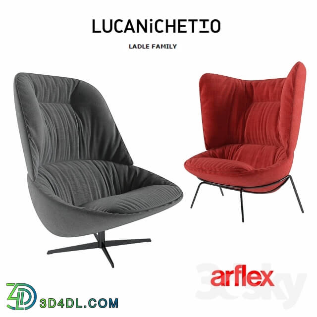 Arm chair - LADLE FAMILY Lounge chairs