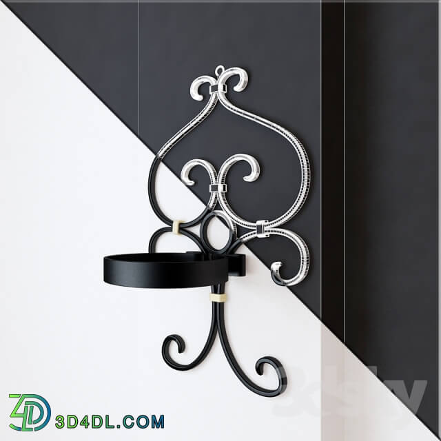 Other decorative objects - Forged shelf for flowers
