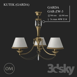 Ceiling light - KUTEK _GARDA_ GAR-ZW-3 