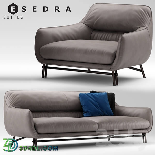 Sofa - Sofa and armchair Esedra by Prospettive VENICE Sofa