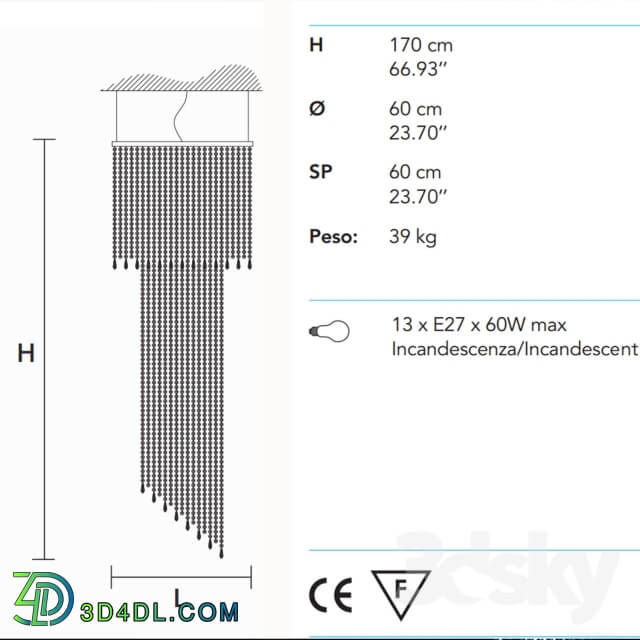 Ceiling light - Masiero VE 814 8 _ 5