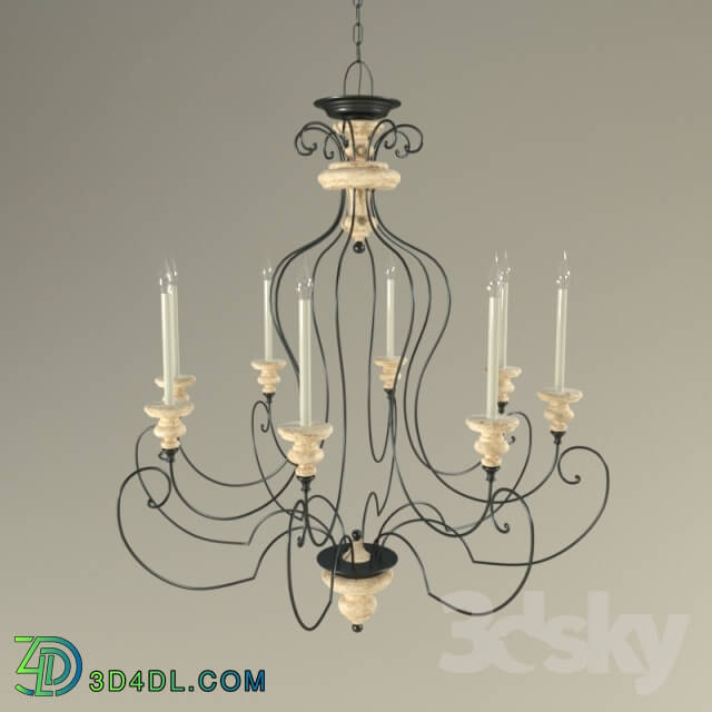 Ceiling light - Chandelier Quoizel Shelby SHL5008SEC