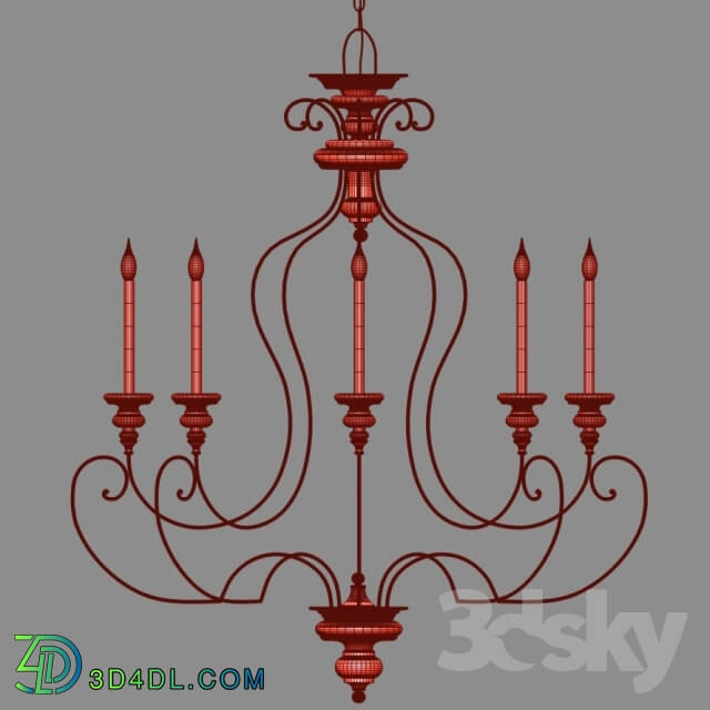 Ceiling light - Chandelier Quoizel Shelby SHL5008SEC