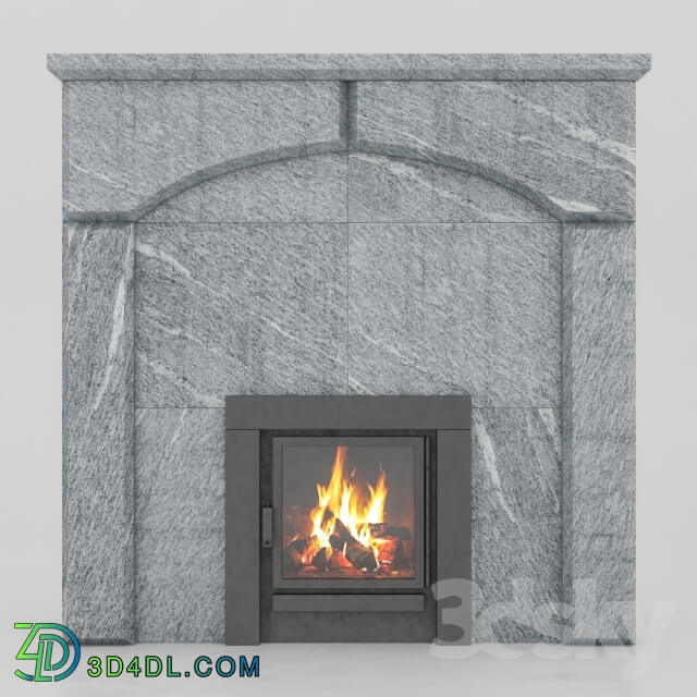 Fireplace - OM portal of bath furnace of talc magnesites TM01