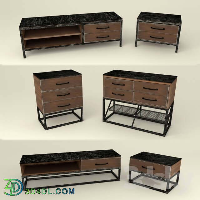 Sideboard _ Chest of drawer - Curbstones and dressers in the style of _quot_loft_quot_