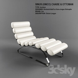 Other soft seating - Cor SINUS _UNICO_ CHAISE _amp_ OTTOMAN 