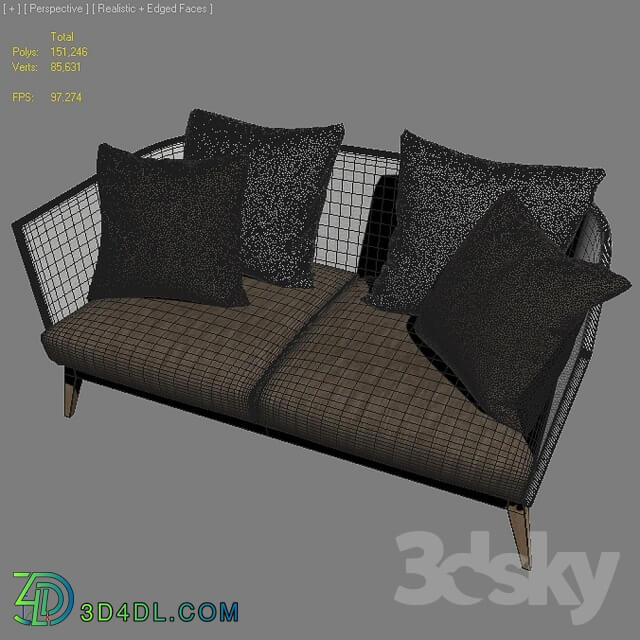 Sofa - Point Arc Outdoor 2-Seater Sofa