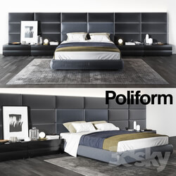 Bed - Set from Poliform Dream 