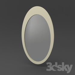 Mirror - OM Oval-shaped mirror FratelliBarri VENEZIA in decoration silver leaf_ varnished champagne_ FB.MR.VZ.12 