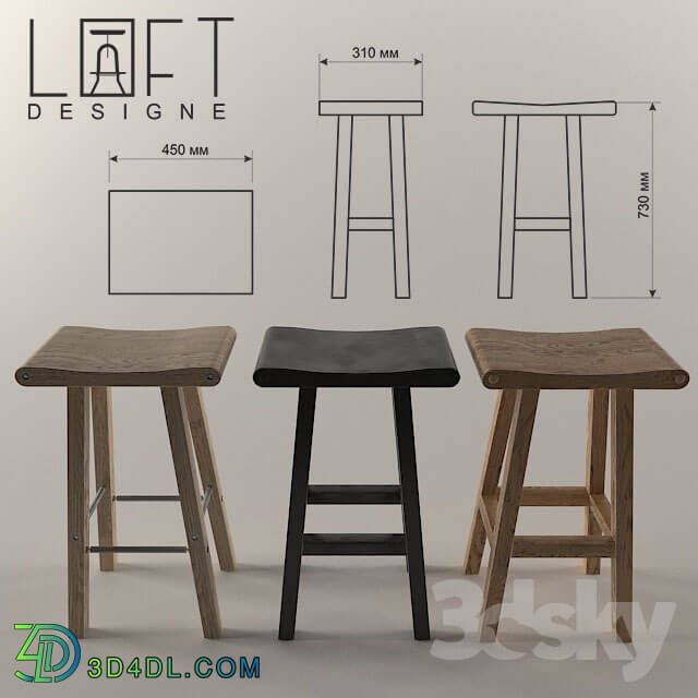 Chair - Bar stool 139_ 140_141_model