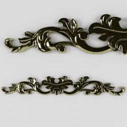 Decorative plaster - The classic pattern. Bronze casting. 