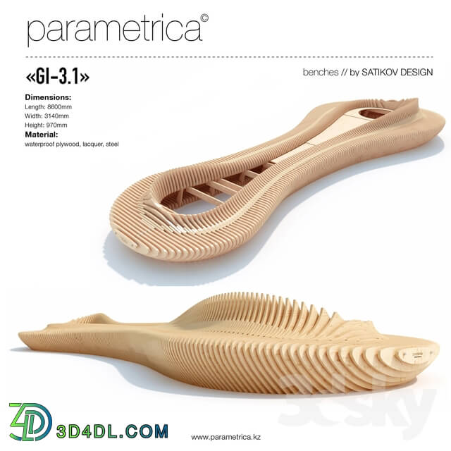 Other architectural elements - The parametric bench _Parametrica Bench GI-3.1_