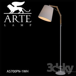 Floor lamp - Floor lamp ArteLamp A5700PN-1WH 