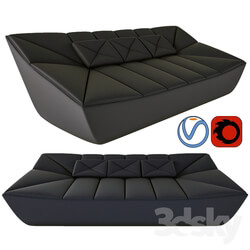 Sofa - Leather sofa 