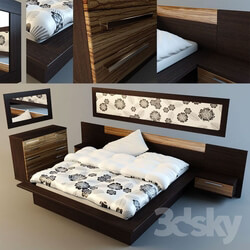 Bed - Modern bed _ Dresser 