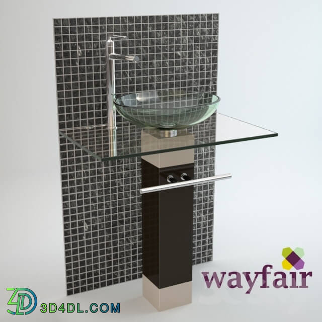 Wash basin - 23 Inch Single Bathroom Vanity Set 1