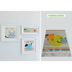 Miscellaneous - Paintings and mat for baby 