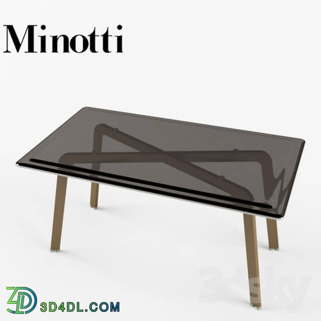 Table - Minotti Kirk Cross Caffee Table-100