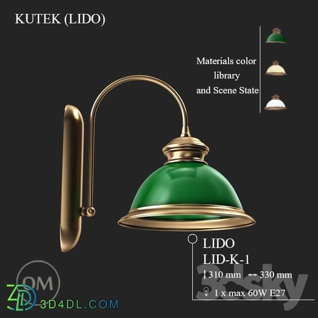 Wall light - KUTEK _LIDO_ LID-K-1