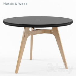 Table - P_W _plastic and wood_ table 