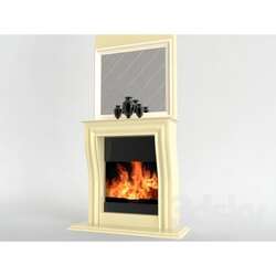 Fireplace - Modern fireplace log 