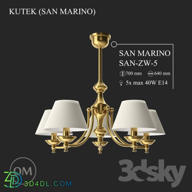 Ceiling light - KUTEK _SAN MARINO_ SAN-ZW-5