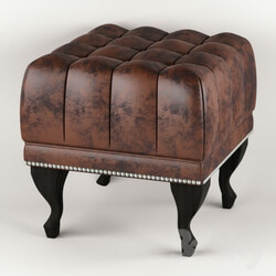 Other soft seating - English padded stool 