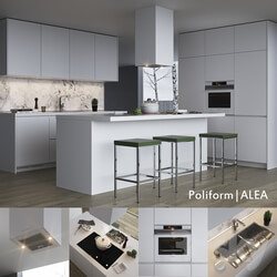Kitchen - Kitchen Poliform Varenna Alea _vray_ corona_ 