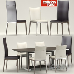 Table _ Chair - Desk-chair Monaco-Arcadia_ Cattelan Italia 