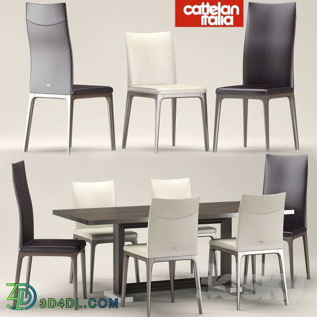 Table _ Chair - Desk-chair Monaco-Arcadia_ Cattelan Italia